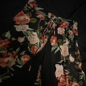 New | Beautiful Black Pants with a skirt attach